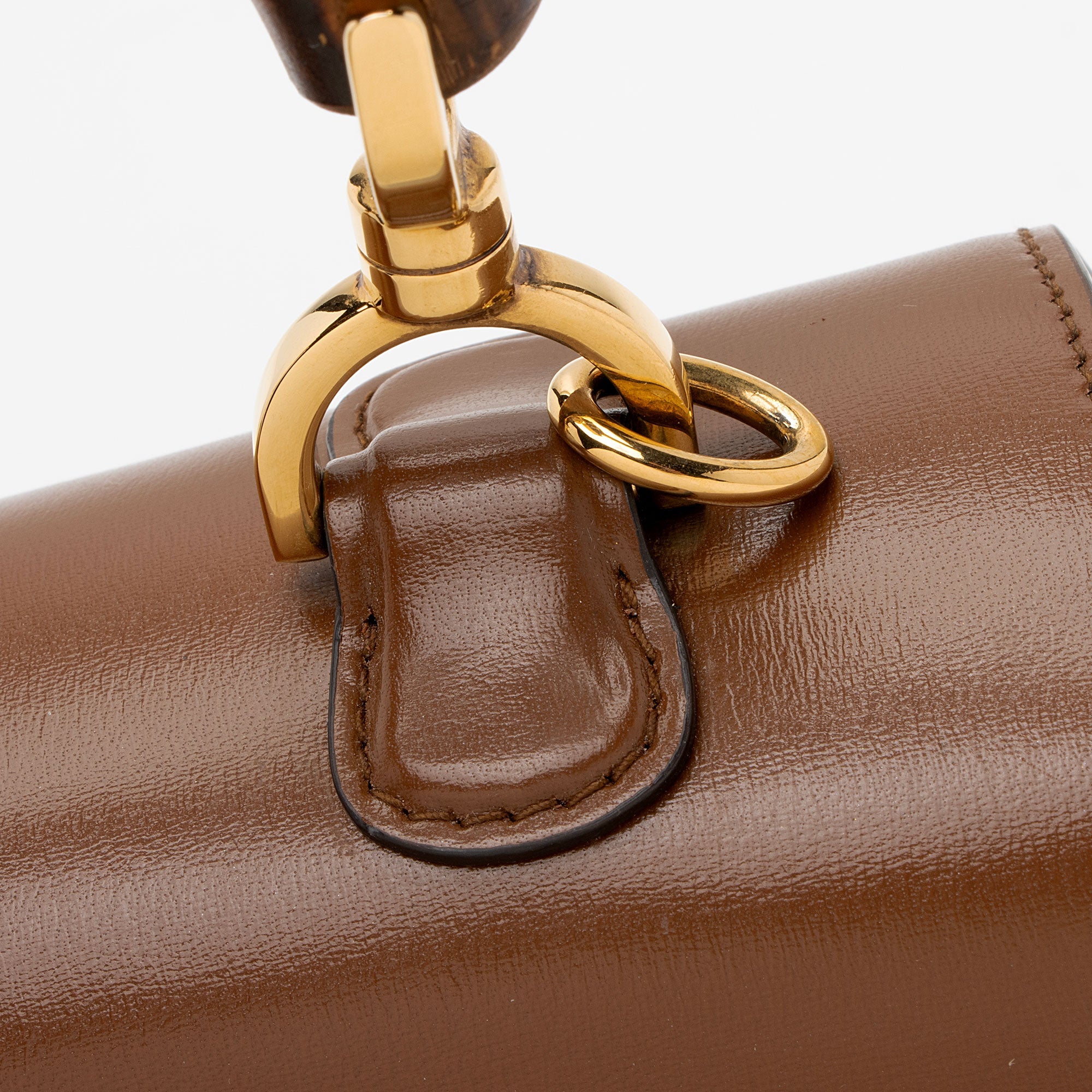 Gucci Leather Bamboo 1947 Medium Top Handle