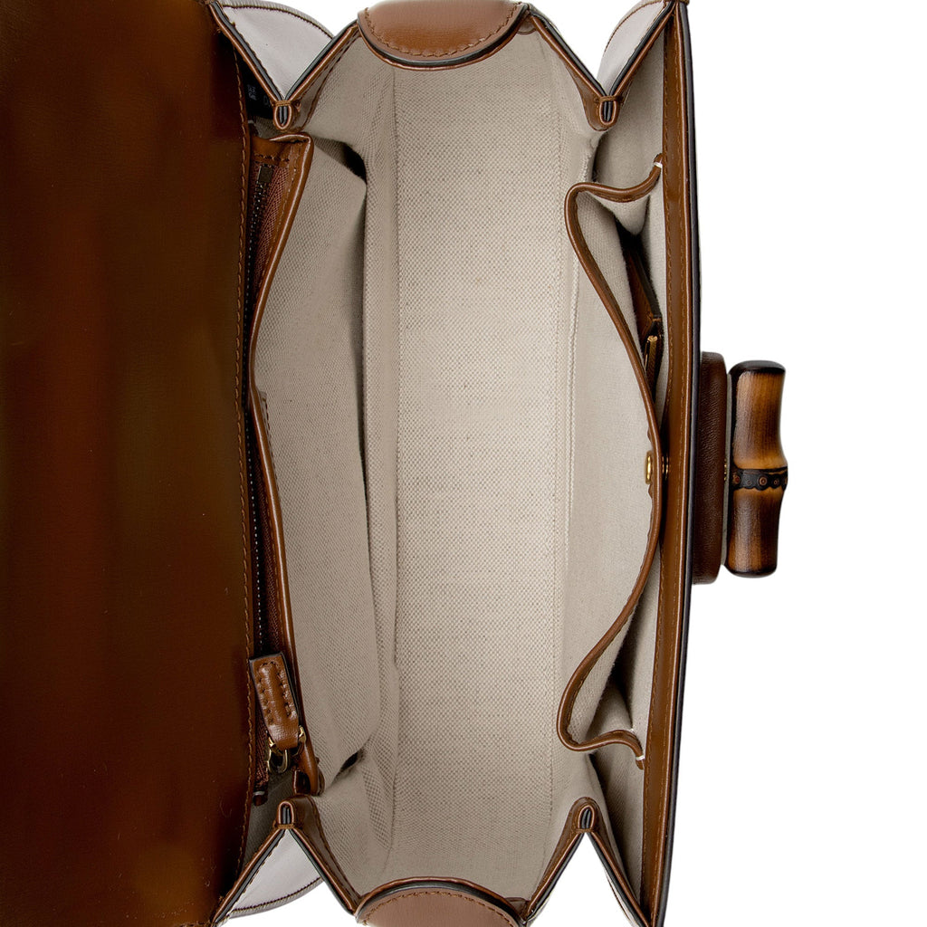 Gucci Leather Bamboo 1947 Medium Top Handle