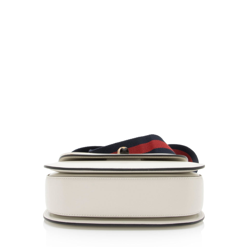 Gucci Leather Bamboo 1947 Small Top Handle Bag (SHF-twXIoA)