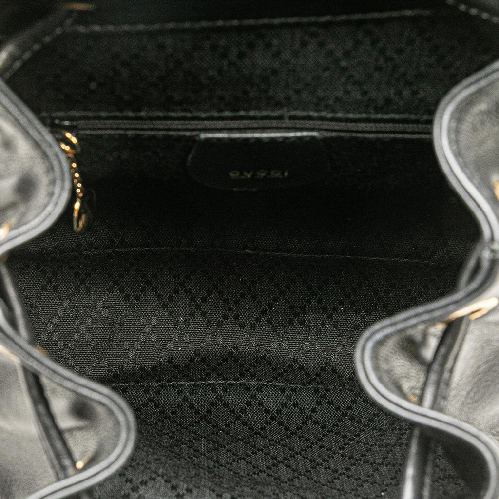 Gucci Leather Bamboo Backpack