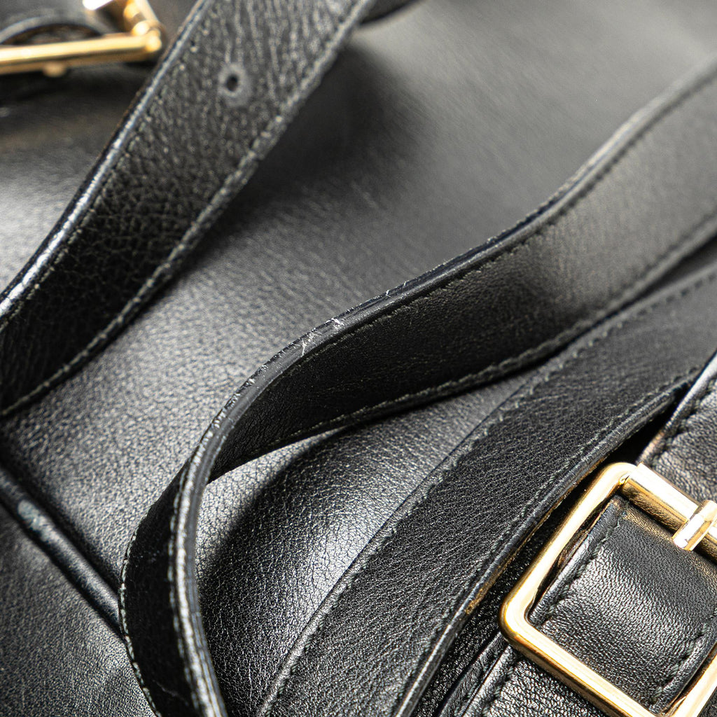Gucci Leather Bamboo Backpack