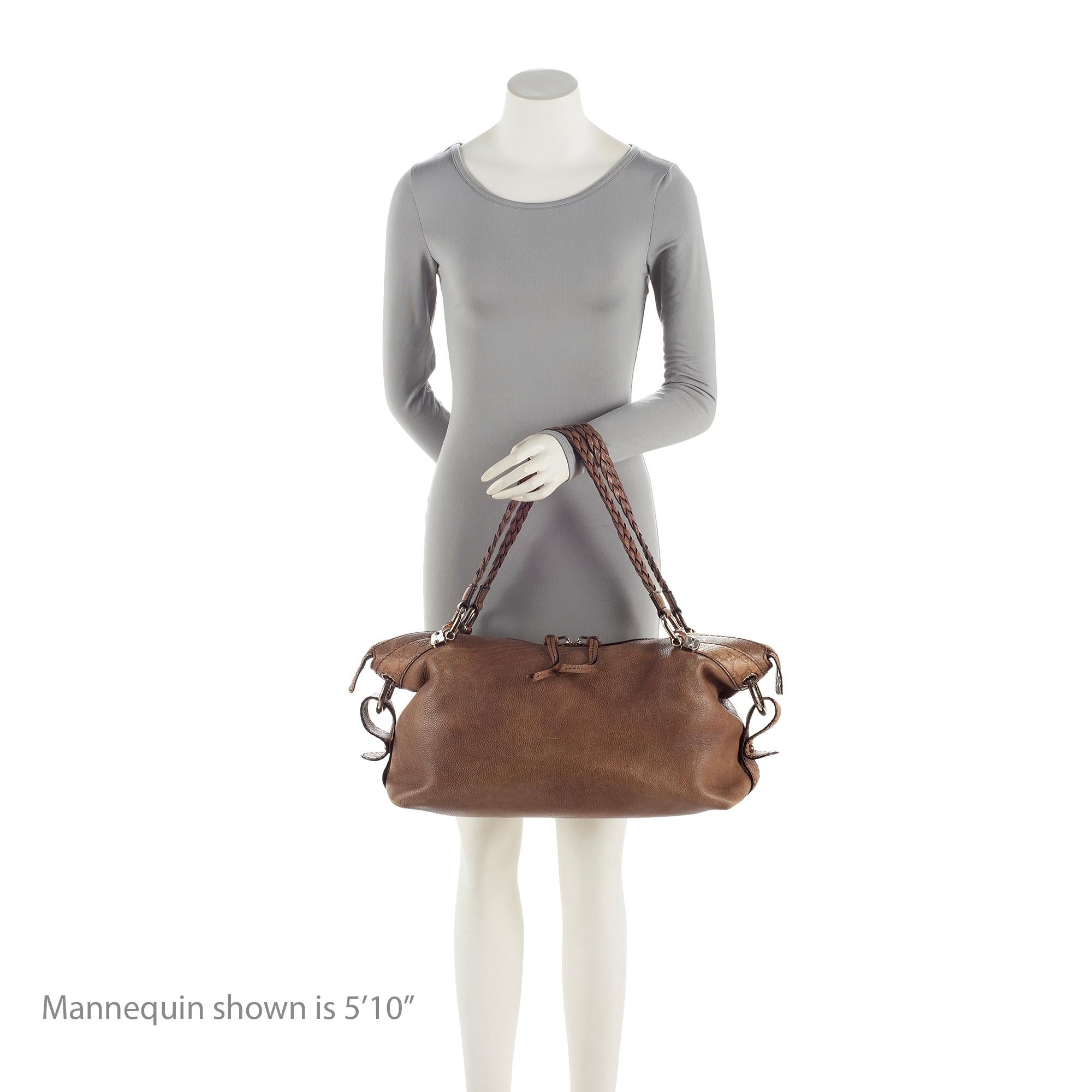 Gucci Leather Bamboo Bar Large Tote (SHF-23016)