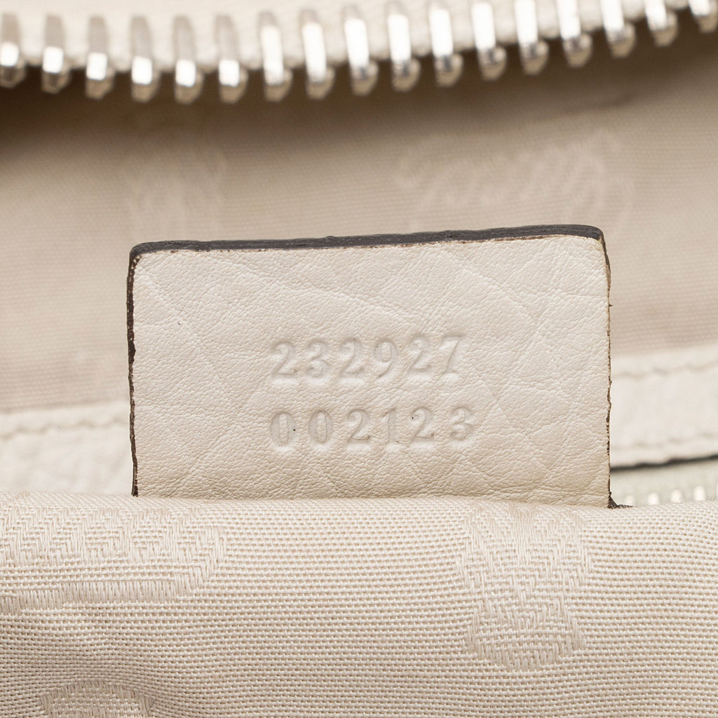 Gucci Leather Bamboo Bar Large Tote (SHF-e0XTfM)