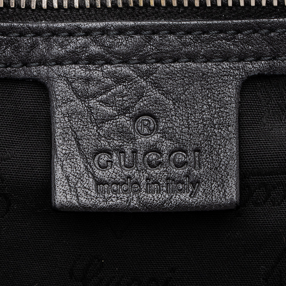 Gucci Leather Bamboo Bar Medium Tote (SHF-17887)