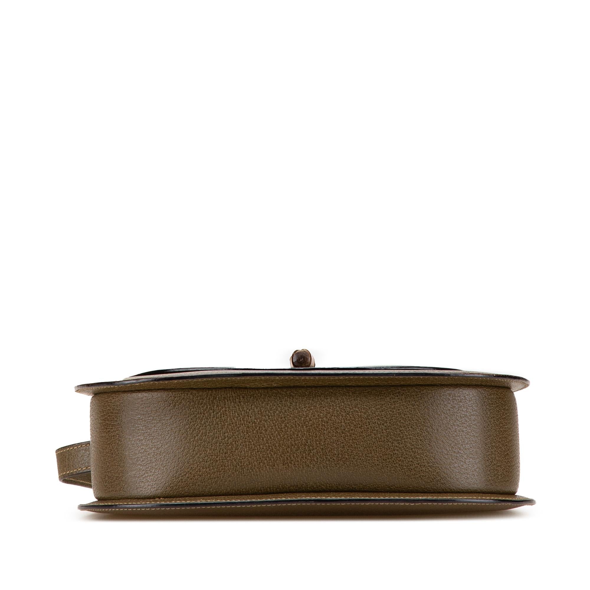 Gucci Leather Bamboo Crossbody