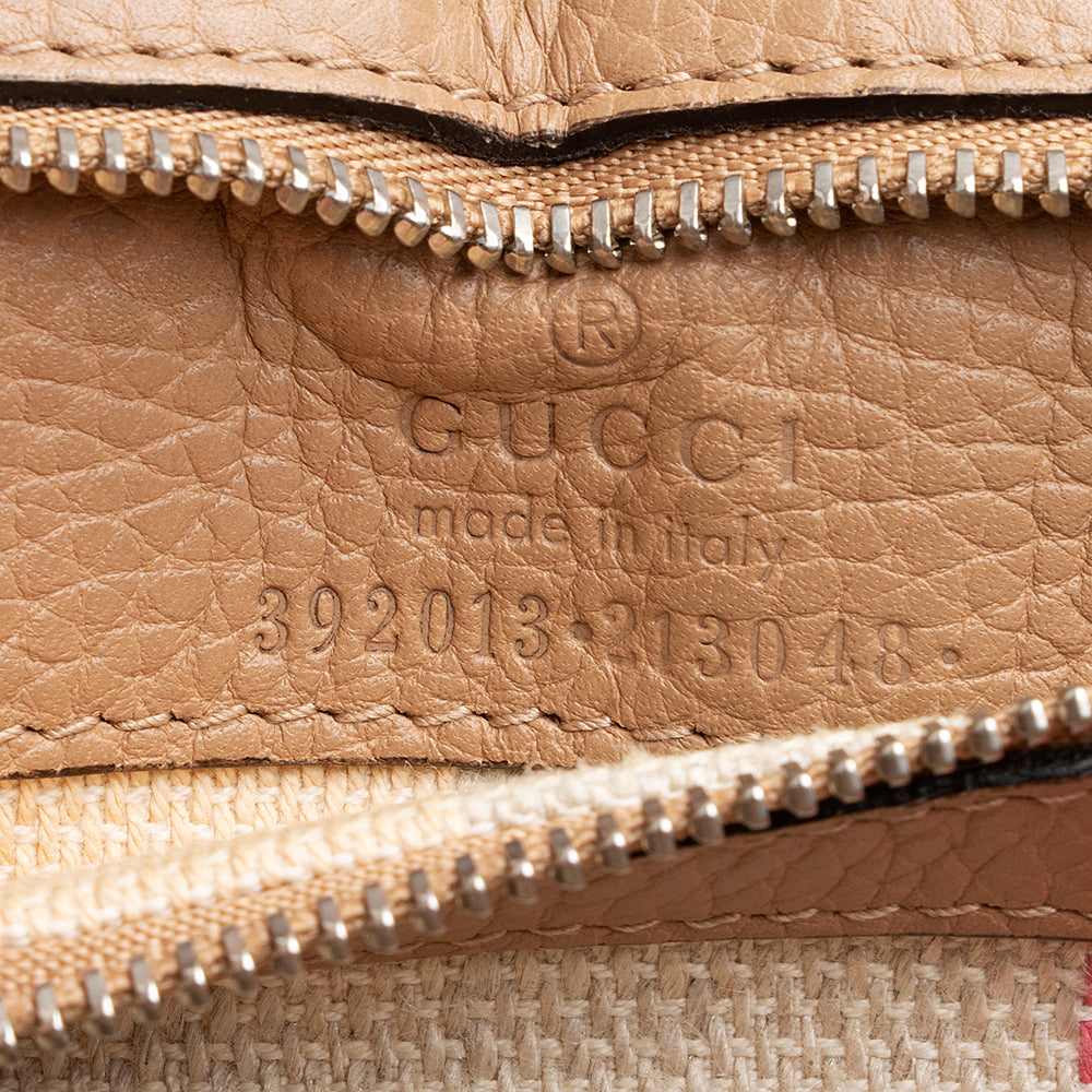 Gucci Leather Bamboo Daily Medium Satchel (SHF-19700)