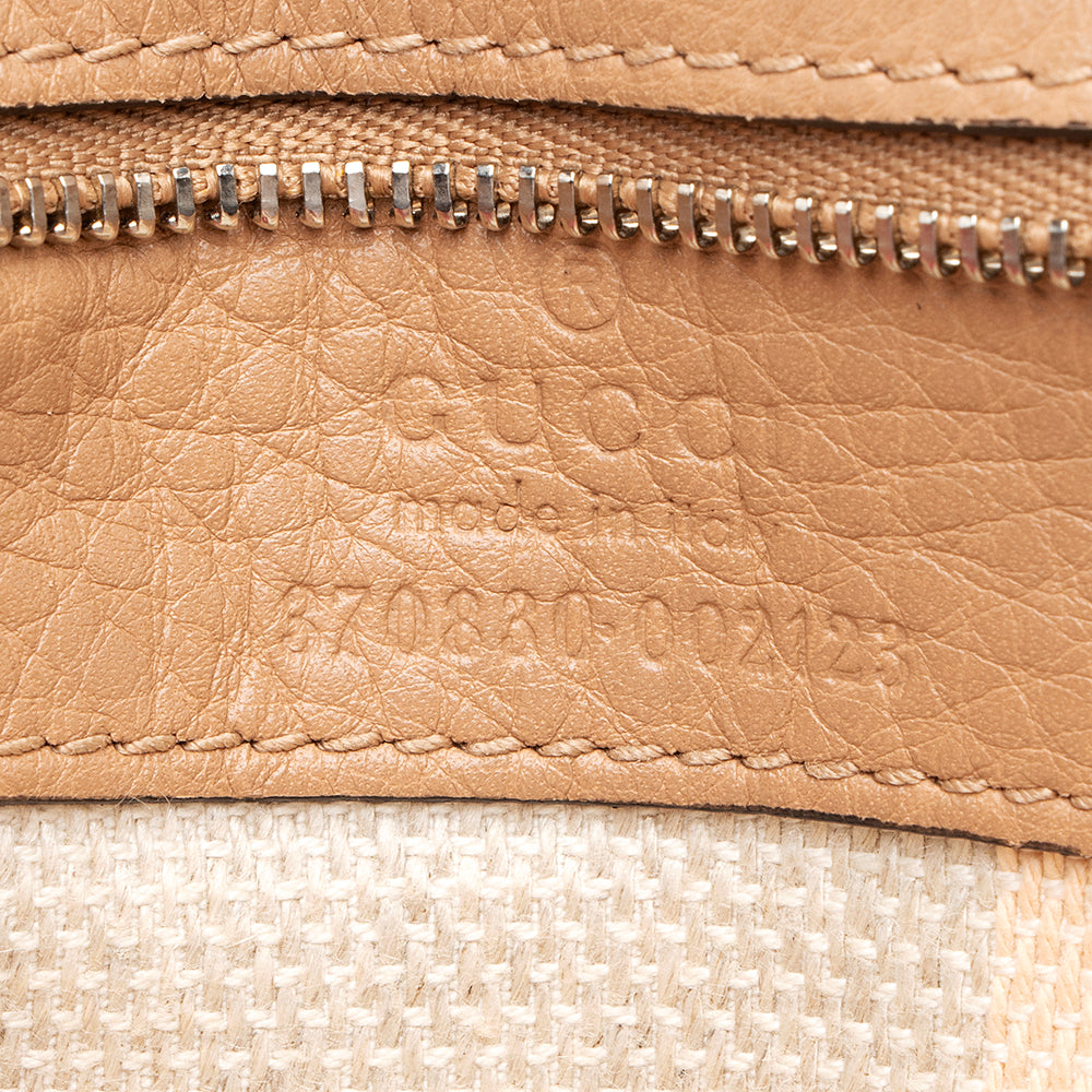 Gucci Leather Bamboo Daily Large Satchel (SHF-20630)