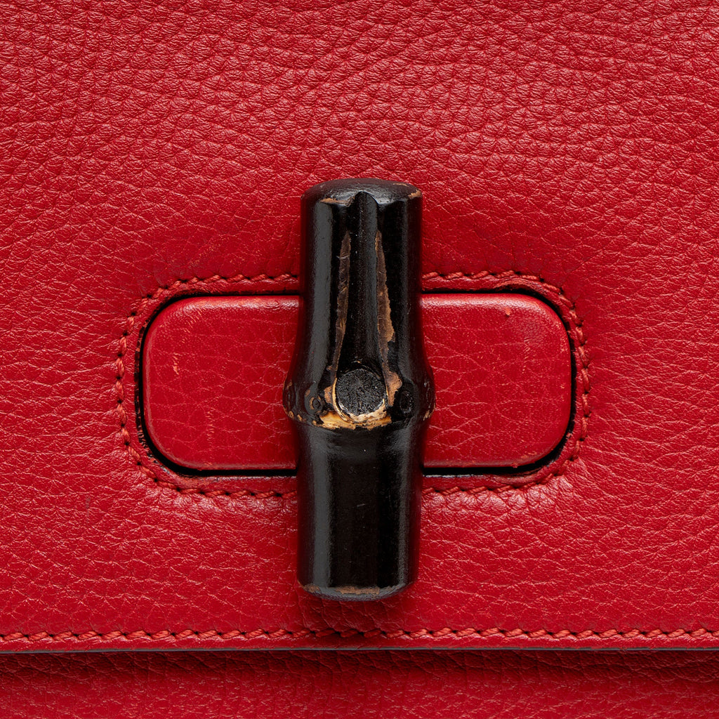 Gucci Leather Bamboo Daily Medium Top Handle