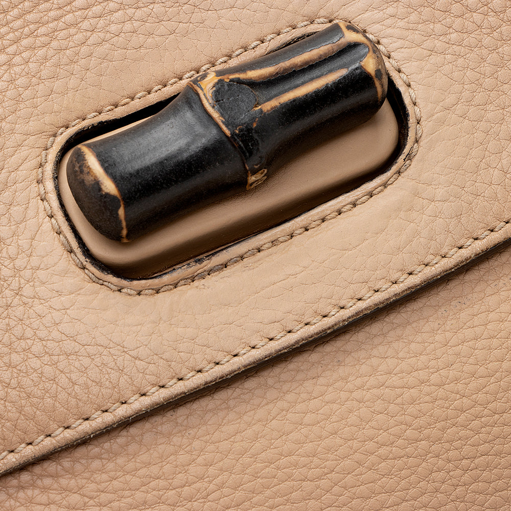 Gucci Leather Bamboo Daily Small Satchel (SHF-19674)