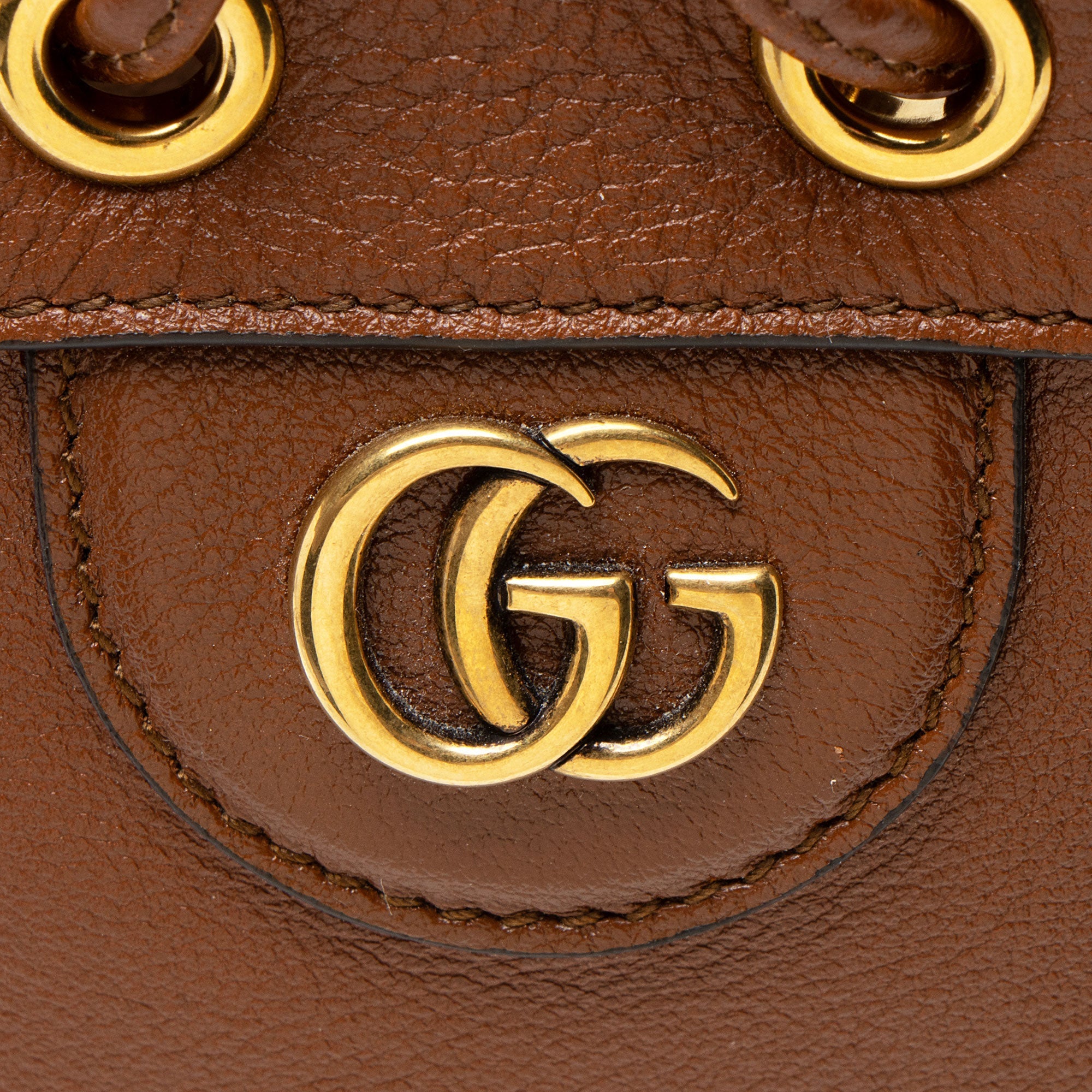 Gucci Leather Bamboo Diana Mini Bucket Bag