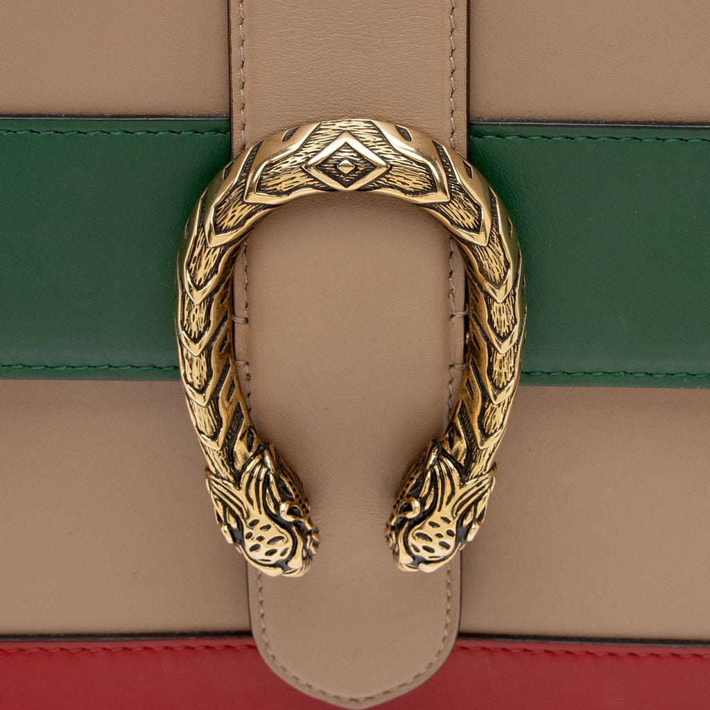 Gucci Leather Bamboo Dionysus Large Top Handle Bag (SHF-M0eZzm)