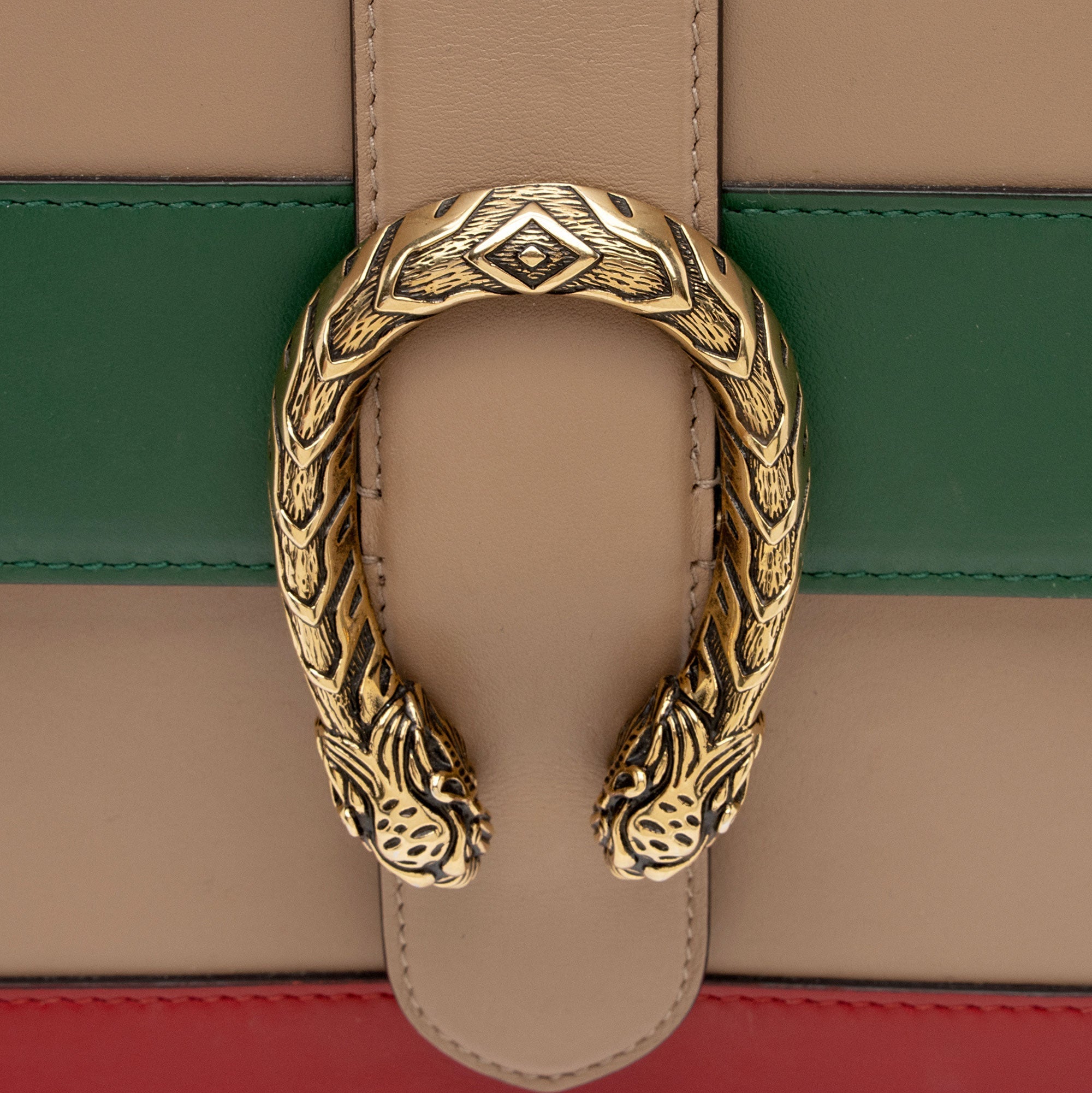 Gucci Leather Bamboo Dionysus Large Top Handle Bag (SHF-M0eZzm)