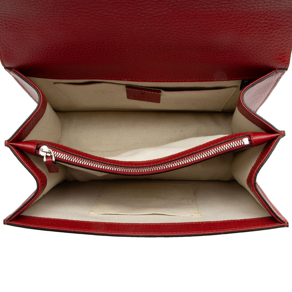 Gucci Leather Bamboo Dionysus Medium Top Handle Bag (SHF-PpGpkP)