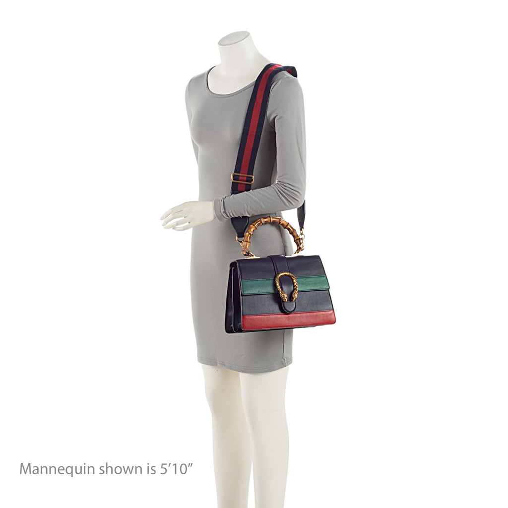 Gucci Leather Bamboo Dionysus Medium Top Handle (SHF-ZwptD2)