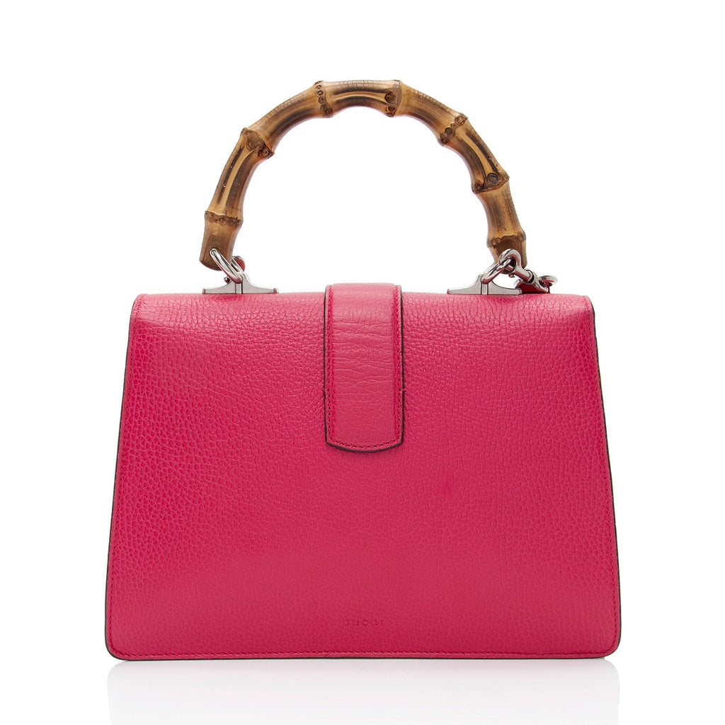 Gucci Leather Crystal Bamboo Dionysus Medium Top Handle