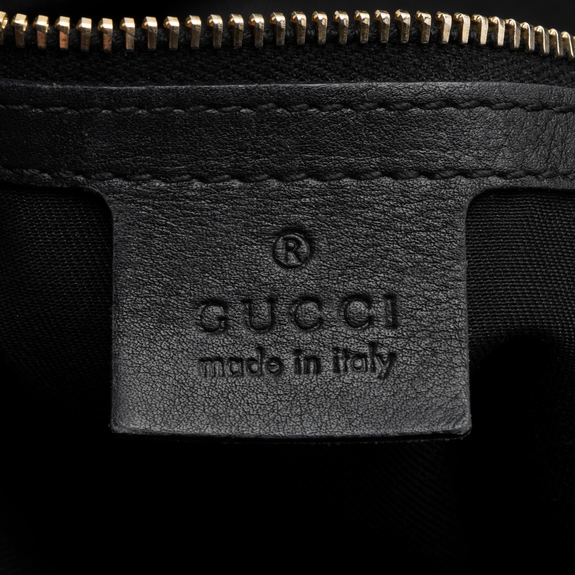 Gucci Leather Bamboo Indy Medium Satchel (SHF-23741)