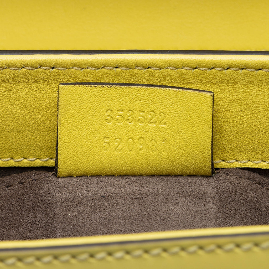 Gucci Leather Bamboo Lady Lock Mini Top Handle