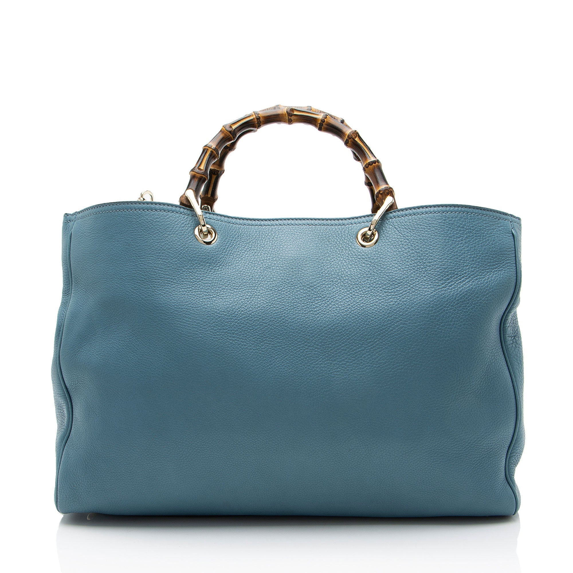 Gucci Leather Bamboo Large Shopper Tote