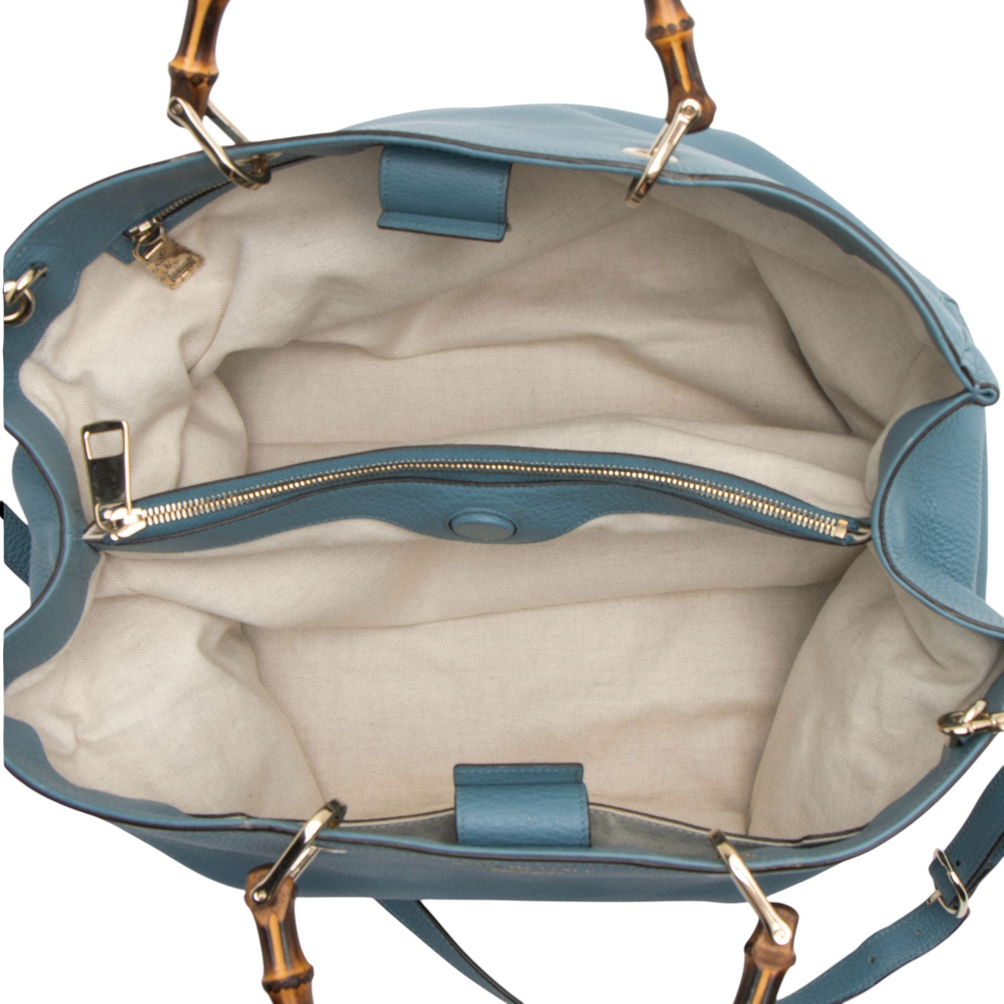 Gucci Leather Bamboo Large Shopper Tote
