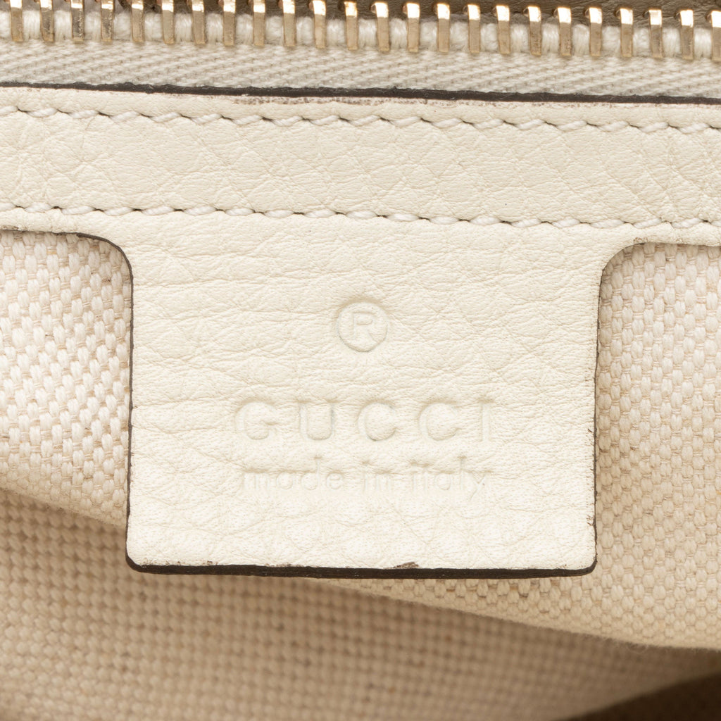Gucci Leather Bamboo Medium Shopper Tote