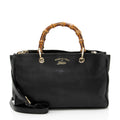 Gucci Leather Bamboo Medium Shopper Tote