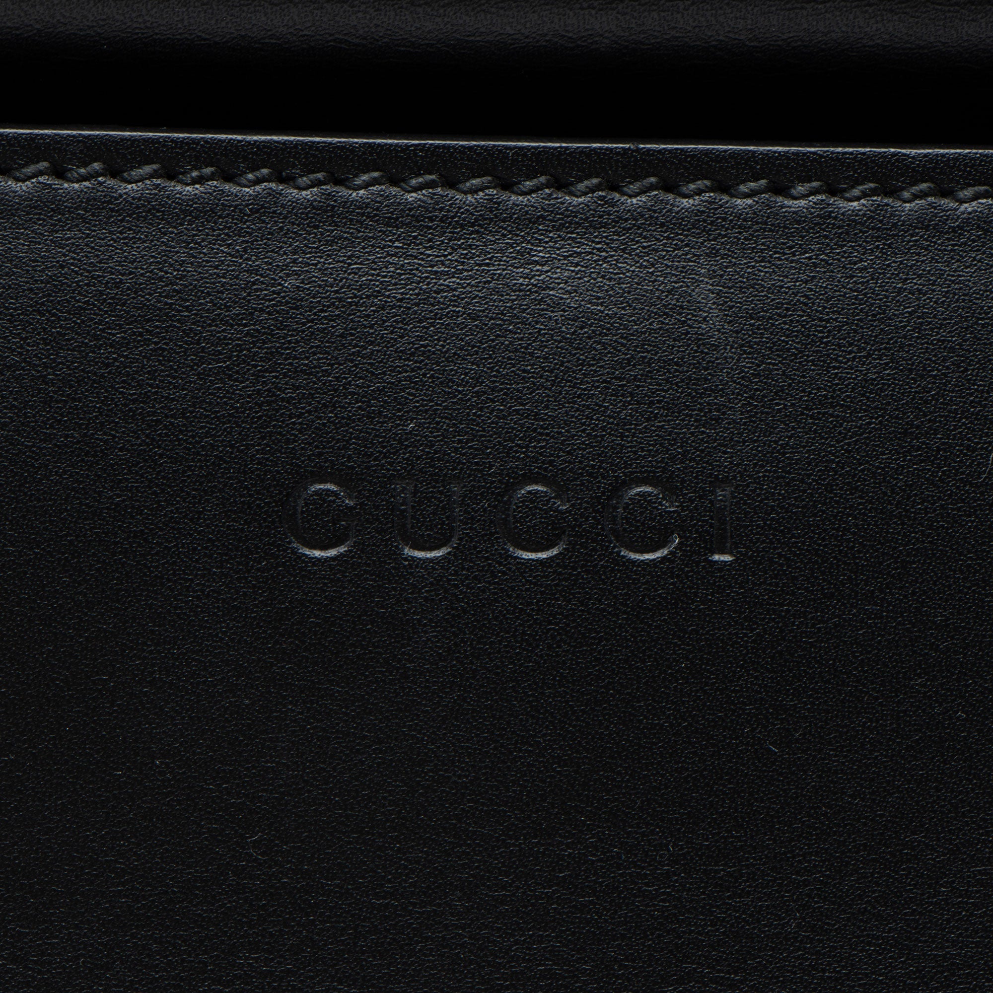 Gucci Leather Bamboo Nymphaea Medium Top Handle