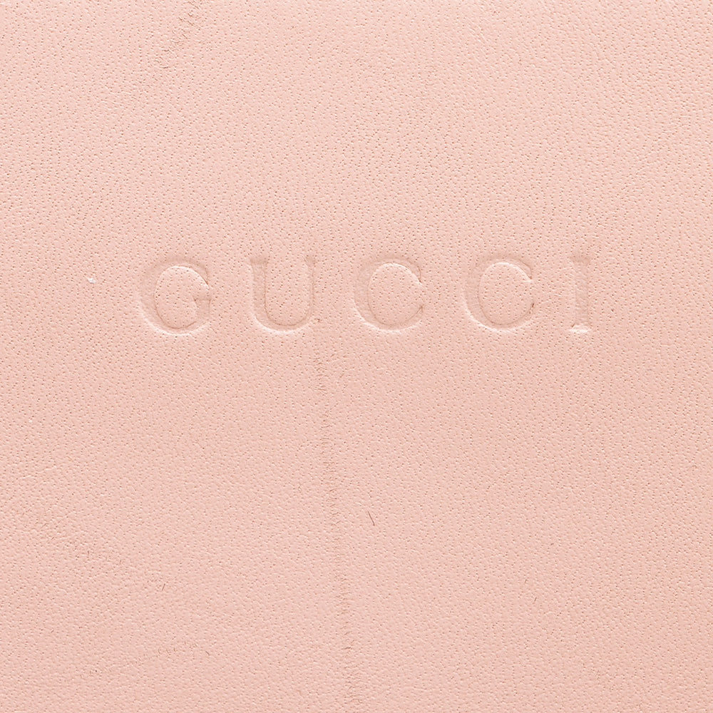 Gucci Leather Bamboo Nymphaea Top Handle Small Tote (SHF-20538)