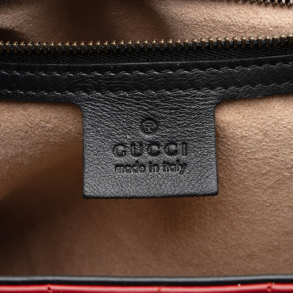 Gucci Leather Bamboo QueLB Margaret Mini Top Handle Backpack