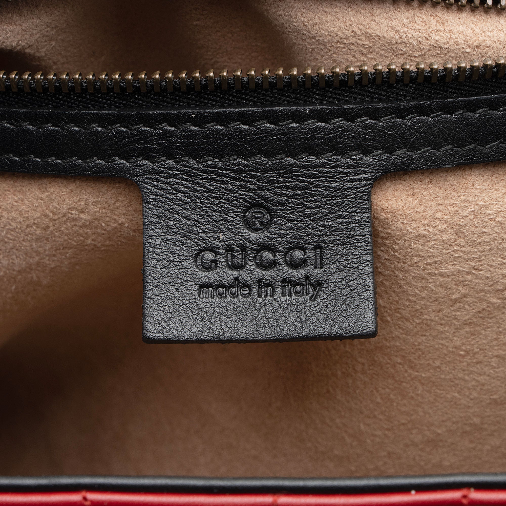 Gucci Leather Bamboo QueLB Margaret Mini Top Handle Backpack