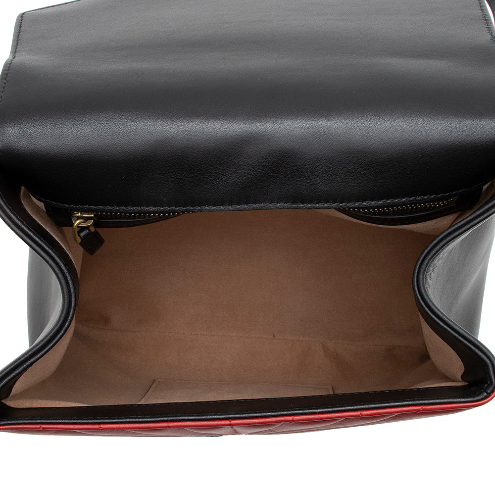 Gucci Leather Bamboo Queen Margaret Top Handle Backpack (SHF-17065)