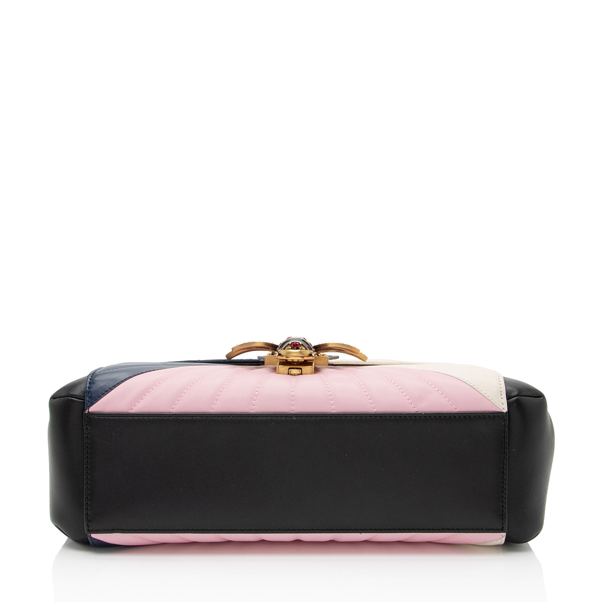 Gucci Leather Bamboo QueLB Margaret Top Handle