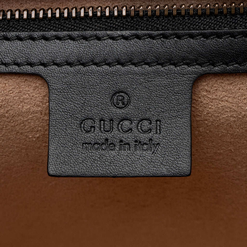 Gucci Leather Bamboo QueLB Margaret Top Handle