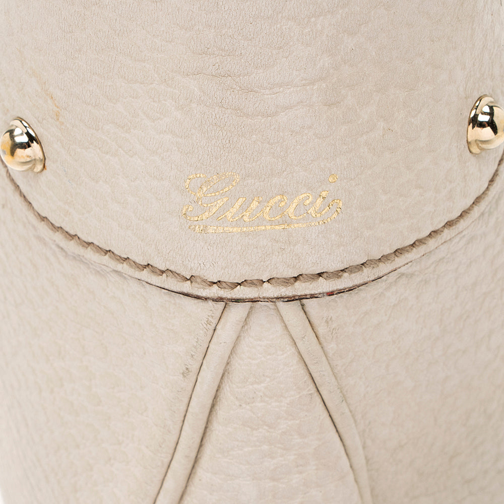 Gucci Leather Bamboo Ring Hobo (SHF-19976)