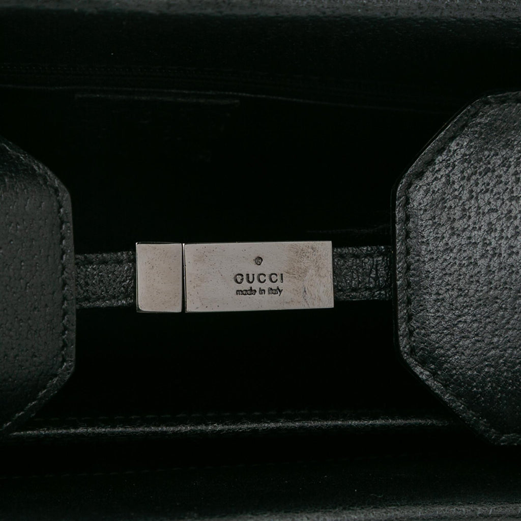 Gucci Leather Bamboo Satchel