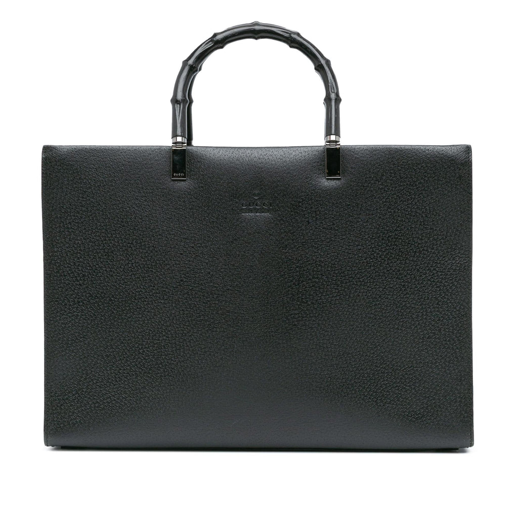 Gucci Leather Bamboo Satchel