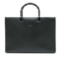 Gucci Leather Bamboo Satchel