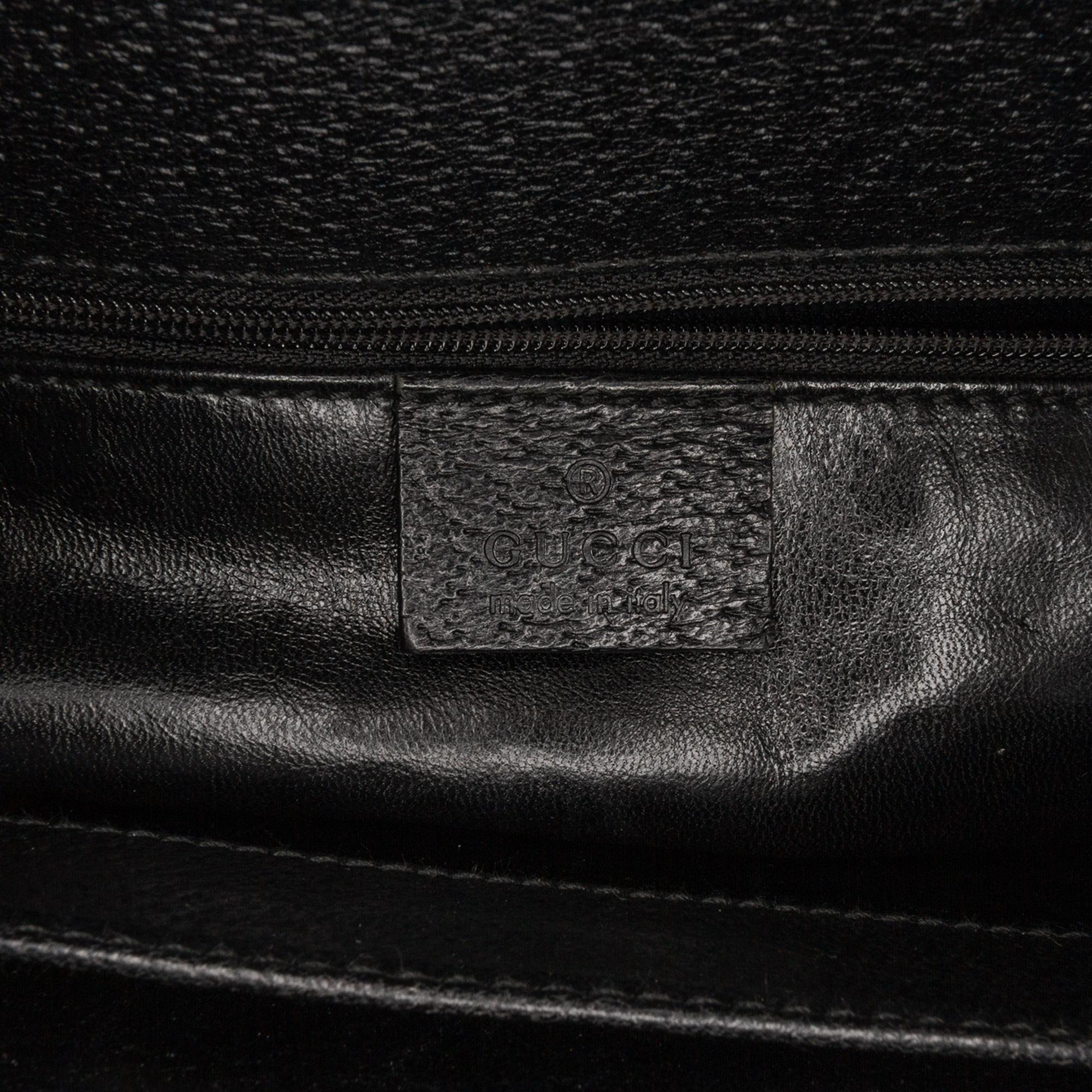 Gucci Leather Bamboo Satchel