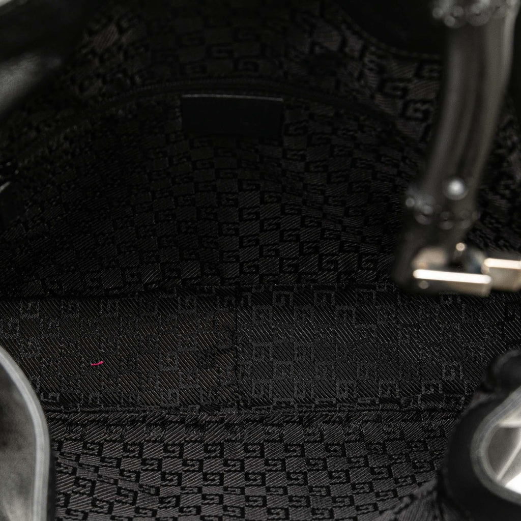Gucci Leather Bamboo Satchel