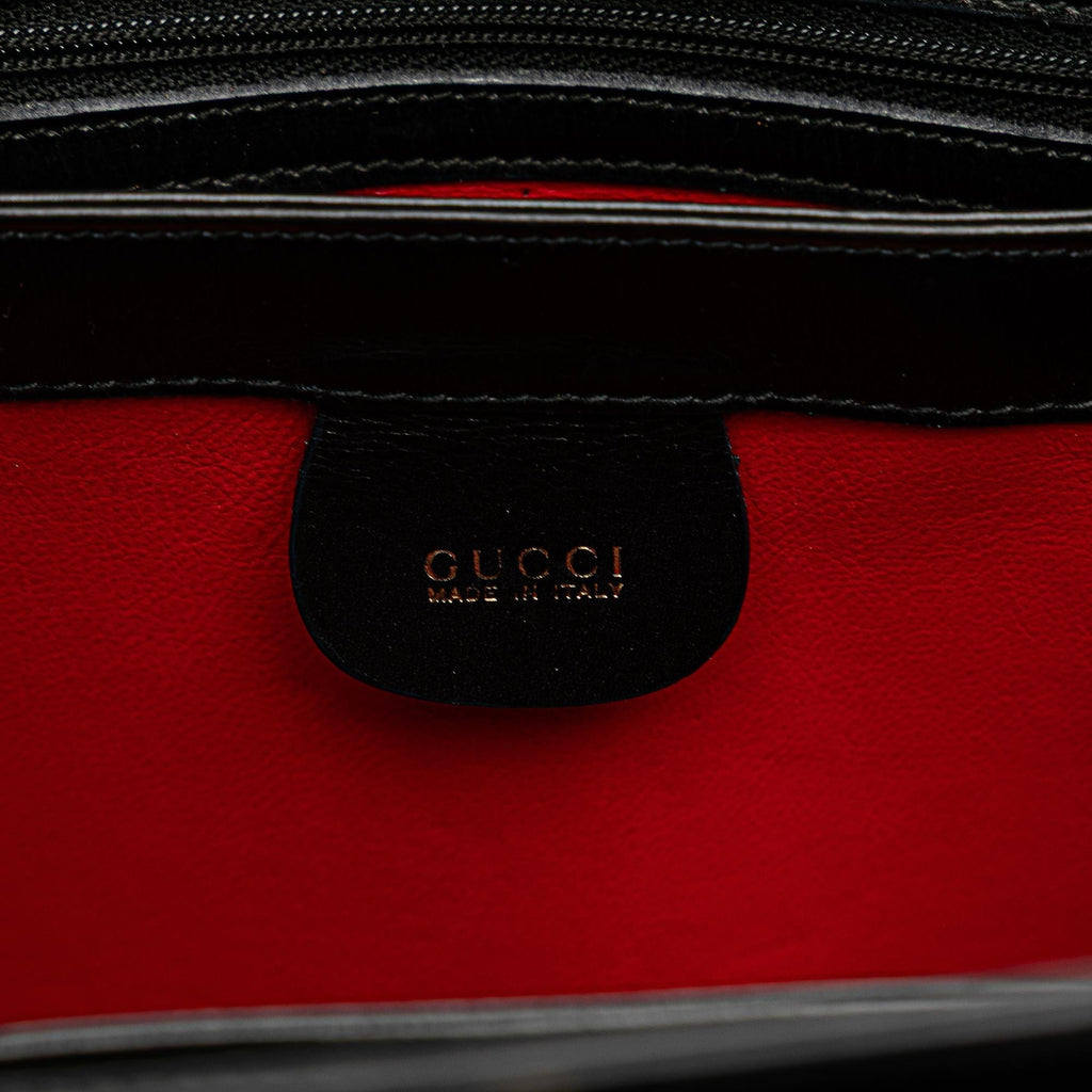 Gucci Leather Bamboo Satchel