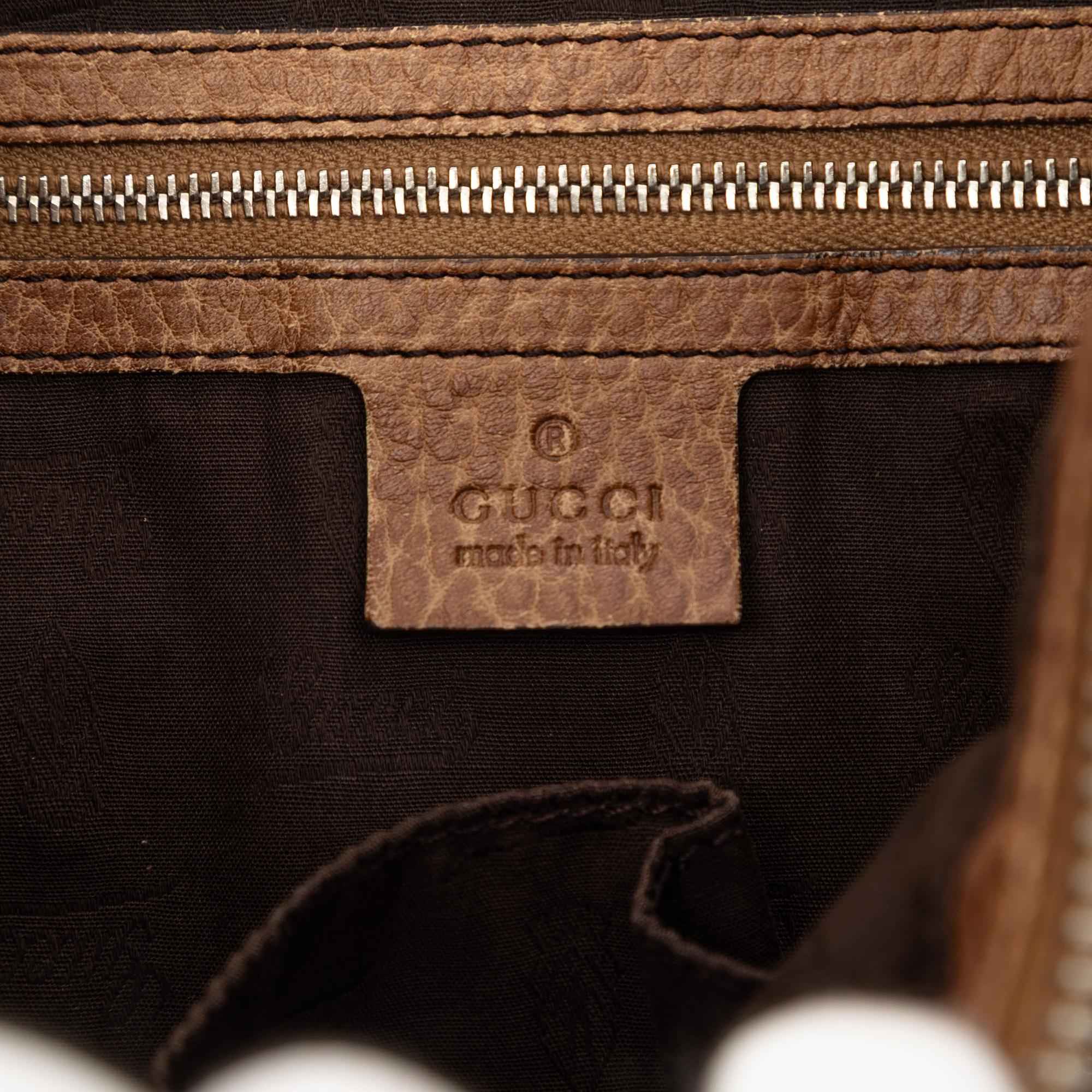 Gucci Leather Bamboo Shoulder Bag