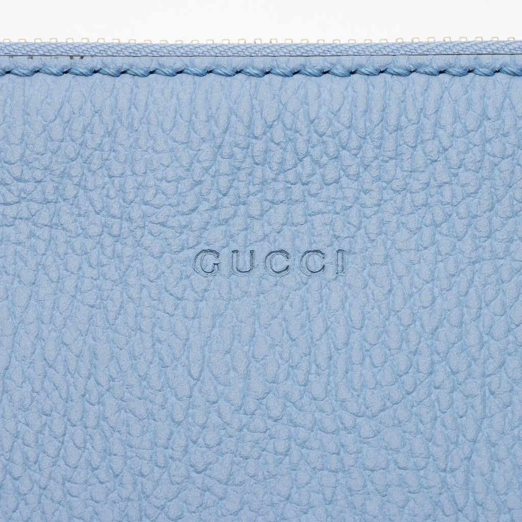 Gucci Leather Bamboo Tassel Zip Clutch (SHF-6YnArQ)