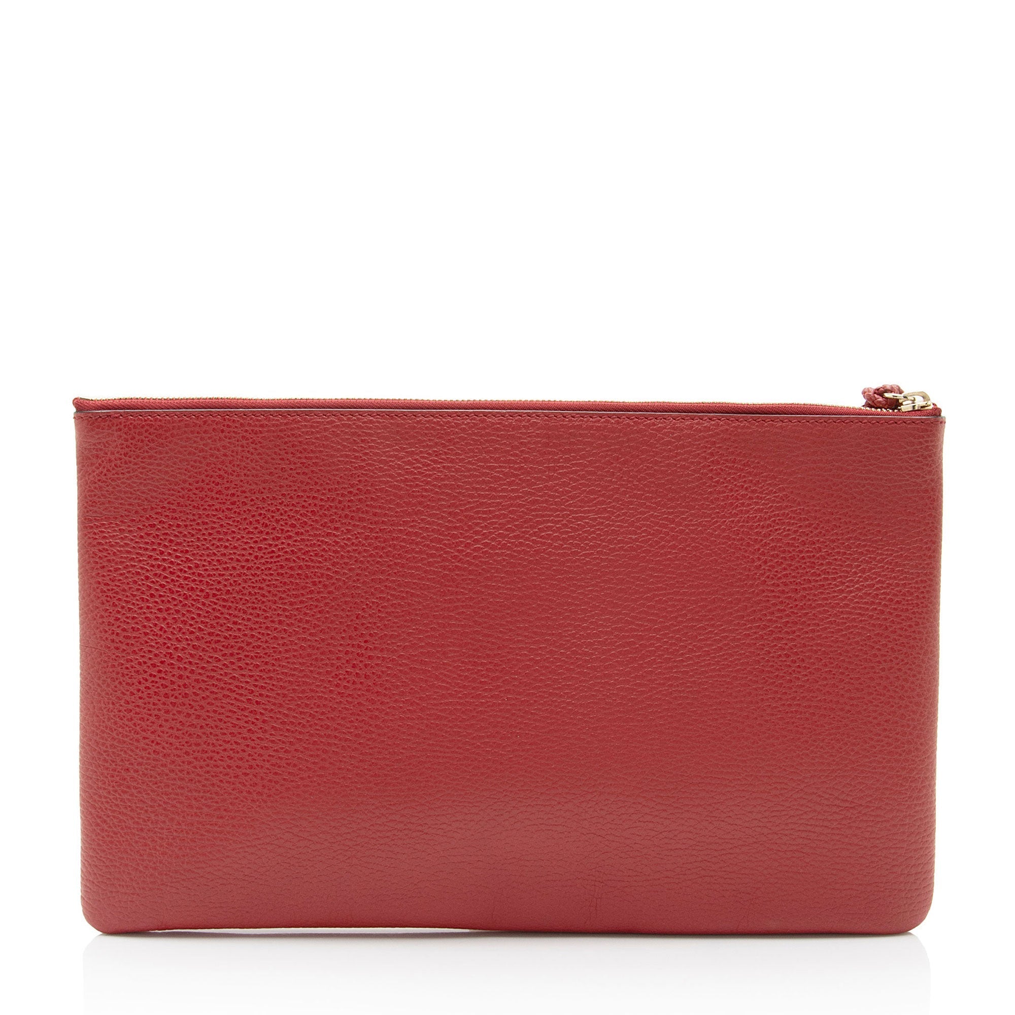 Gucci Leather Bamboo Tassel Zip Clutch (SHF-jOVRgR)
