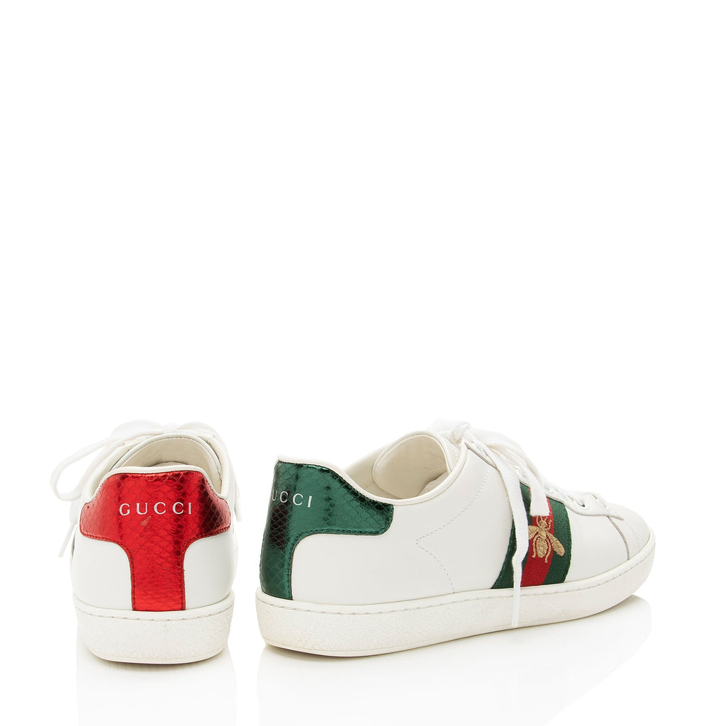 Gucci Leather Bee Ace Sneakers - Size 6 / 36