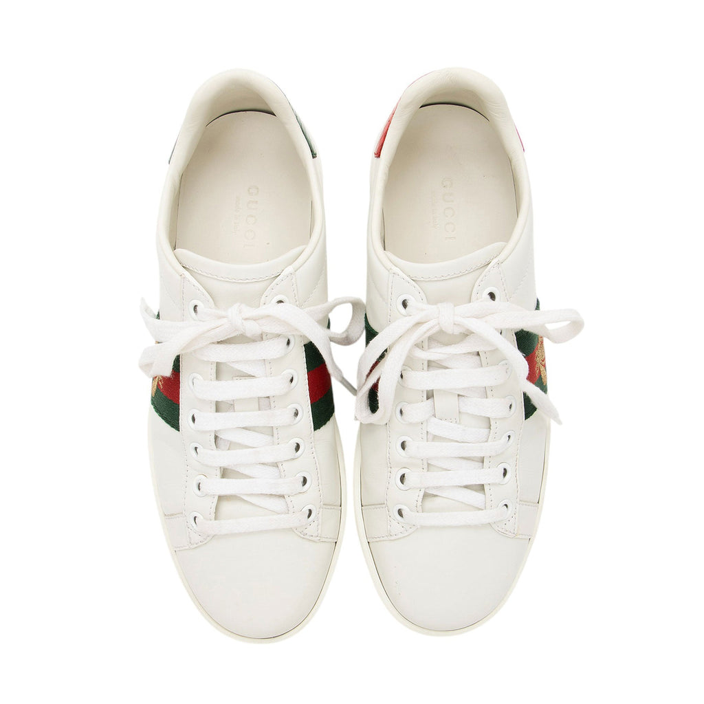 Gucci Leather Bee Ace Sneakers - Size 6 / 36