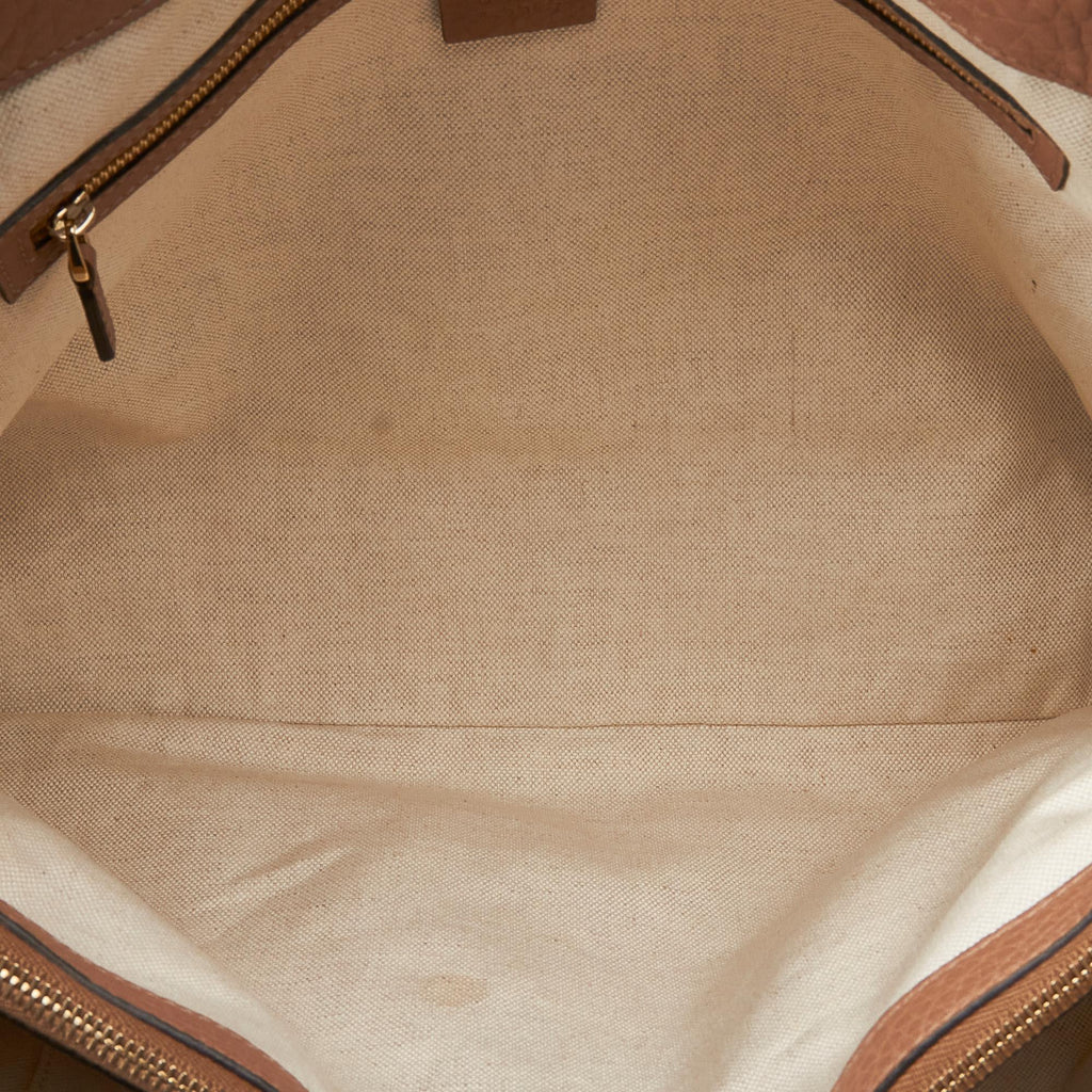 Gucci Leather Bella Tote (SHG-WYEakM)