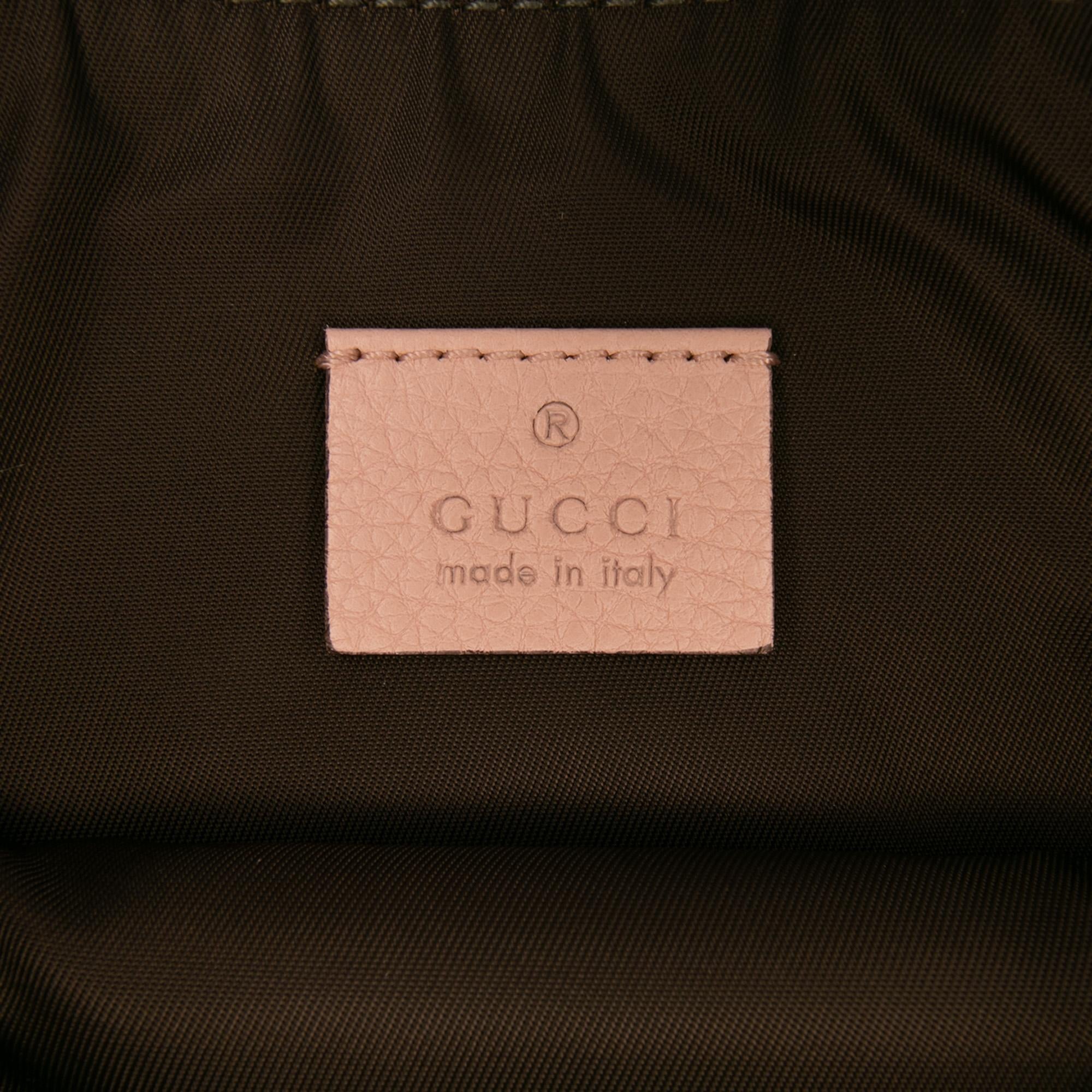 Gucci Leather Blind For Love Clutch