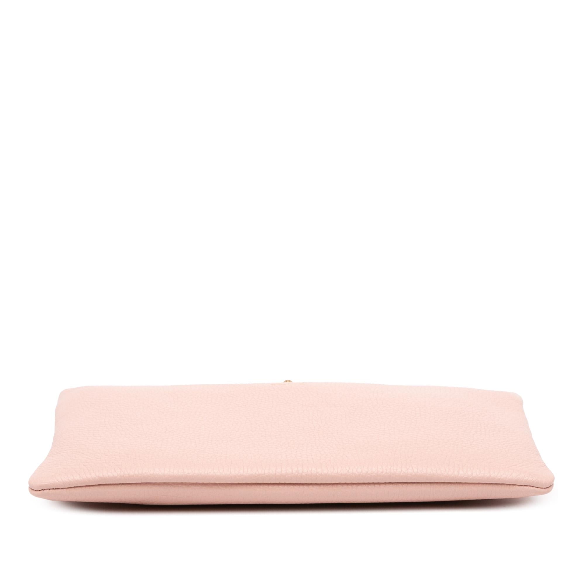 Gucci Leather Blind For Love Clutch