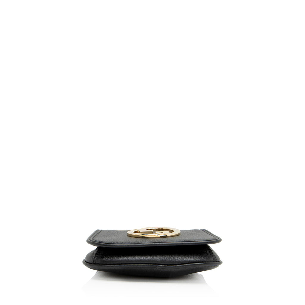 Gucci Leather Blondie Card Case on Strap