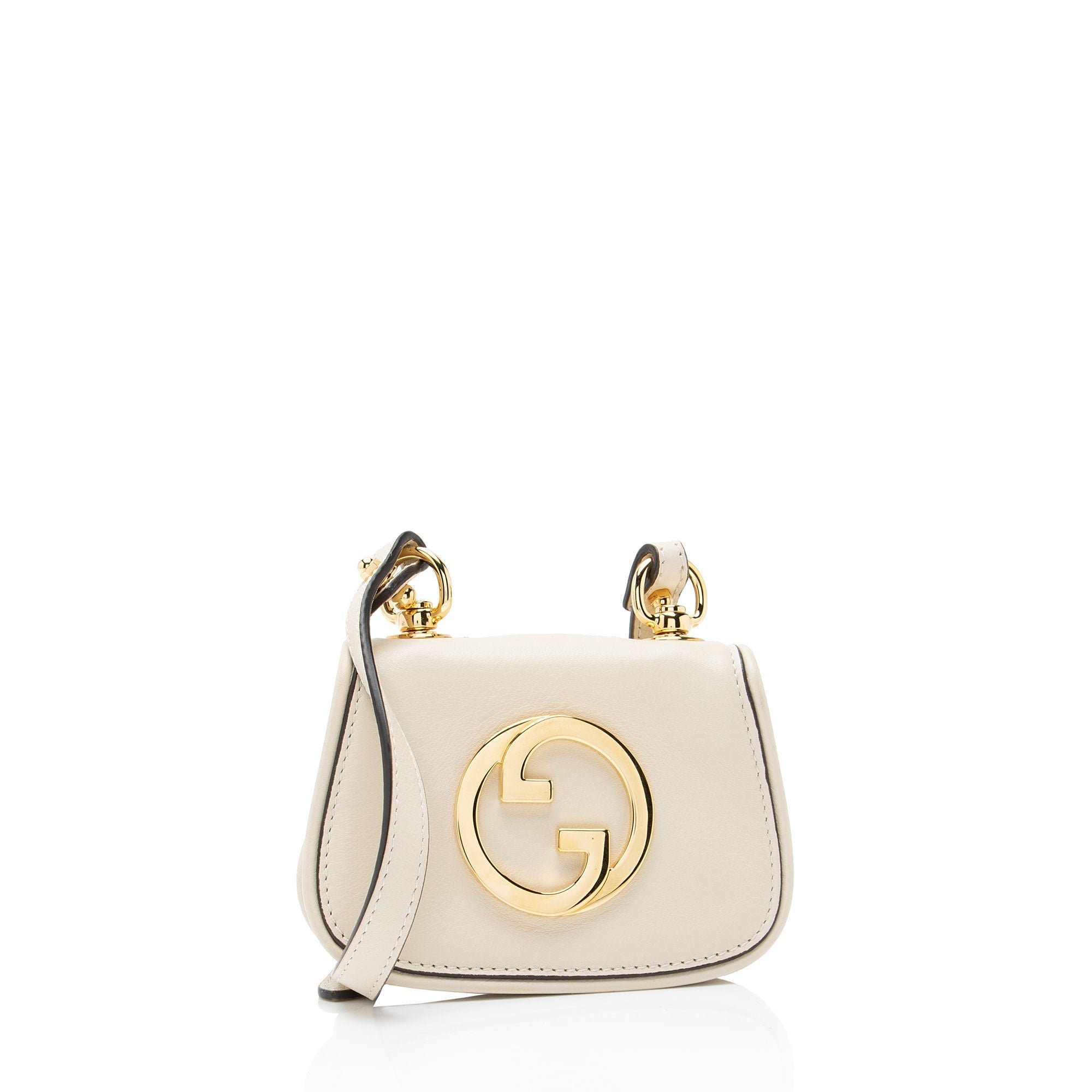 Gucci Leather Blondie Card Case on Strap