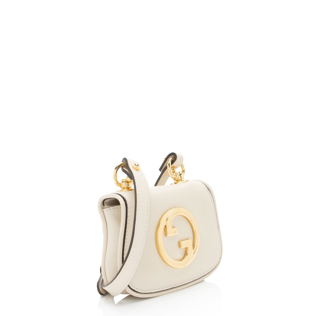 Gucci Leather Blondie Card Case on Strap